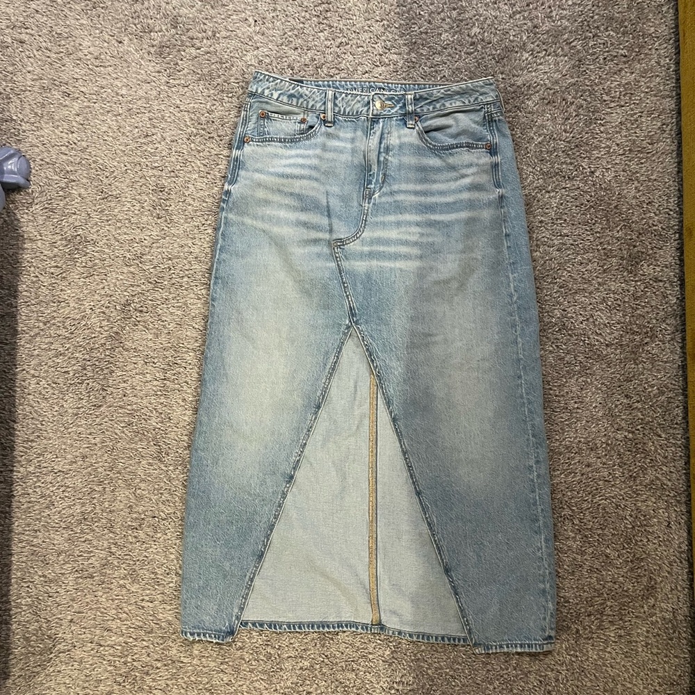 American Eagle Outfitters Light Blue Denim Skirt